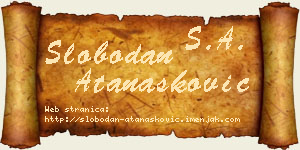 Slobodan Atanasković vizit kartica
